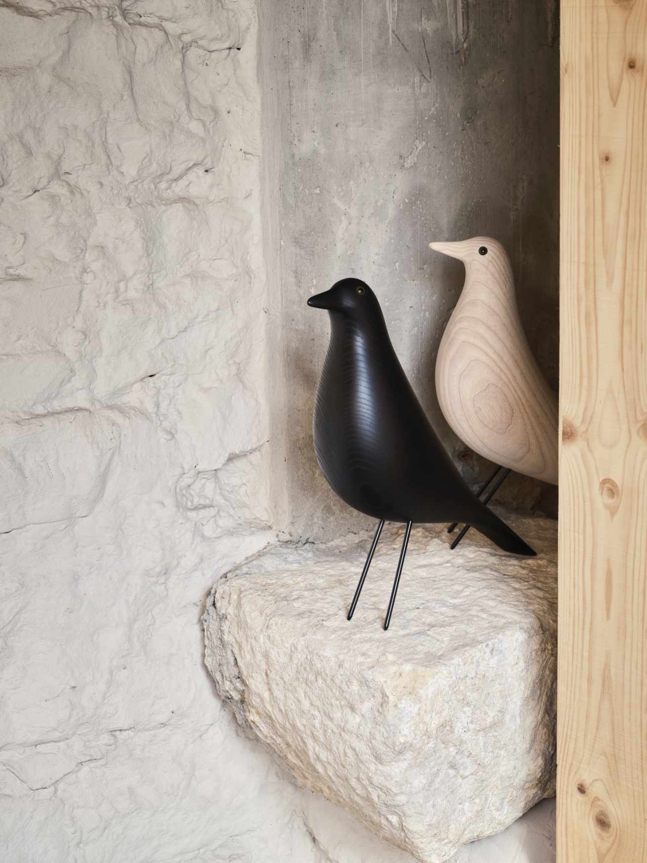 Eames House Bird sculpture white oiled ash Vitra