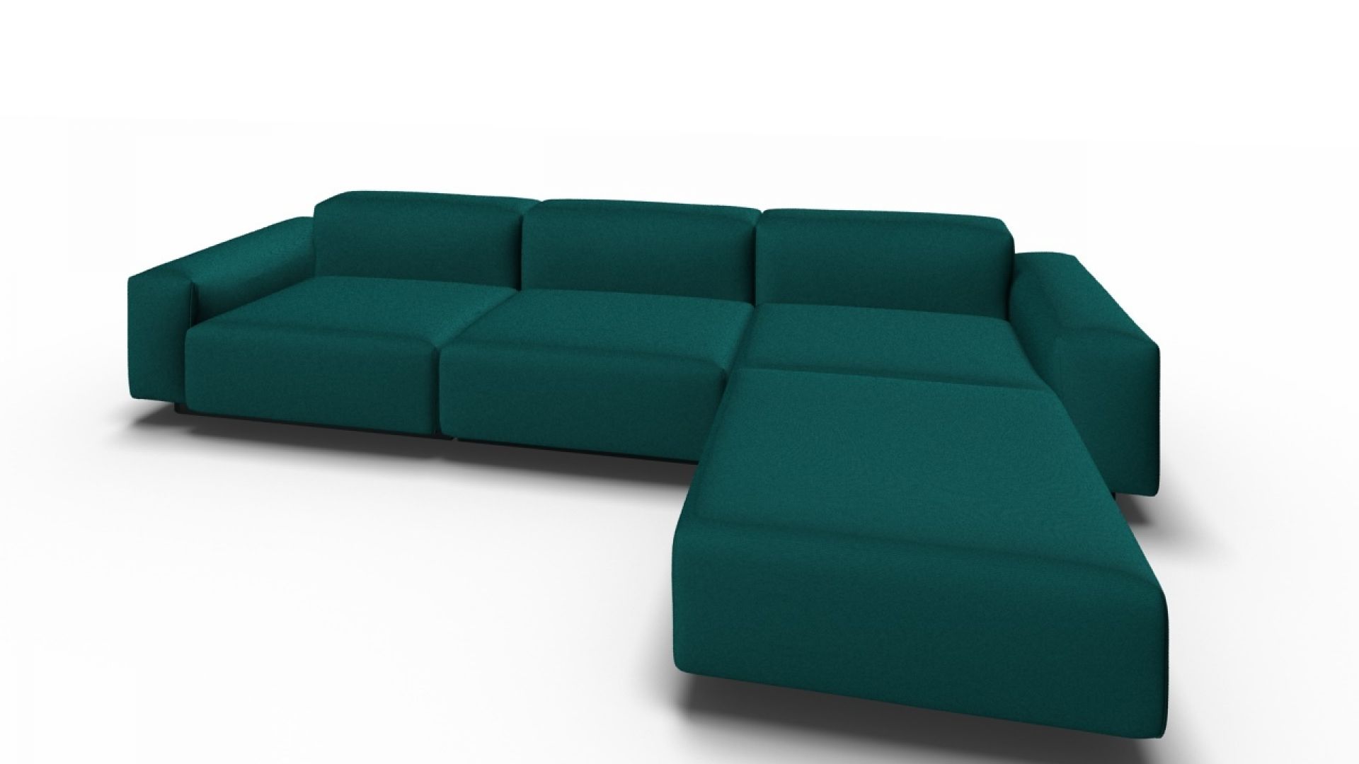 Soft Modular Sofa 3 seater with Chaise Longue Vitra