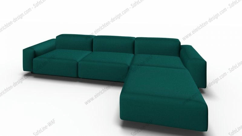 Soft Modular Sofa 3 seater with Chaise Longue Vitra