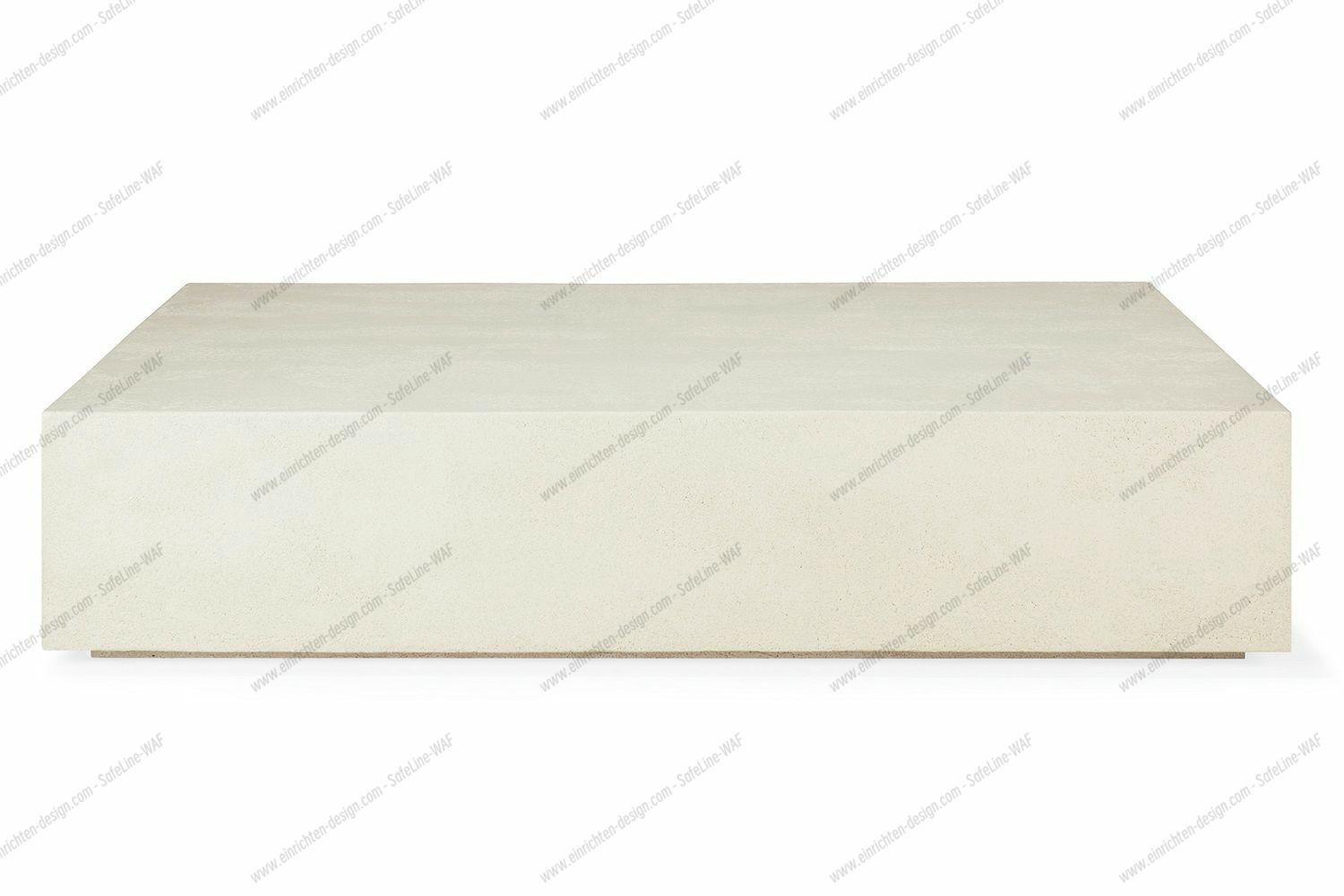 Elements Coffee Table Microcement Off White Rectangular Ethnicraft