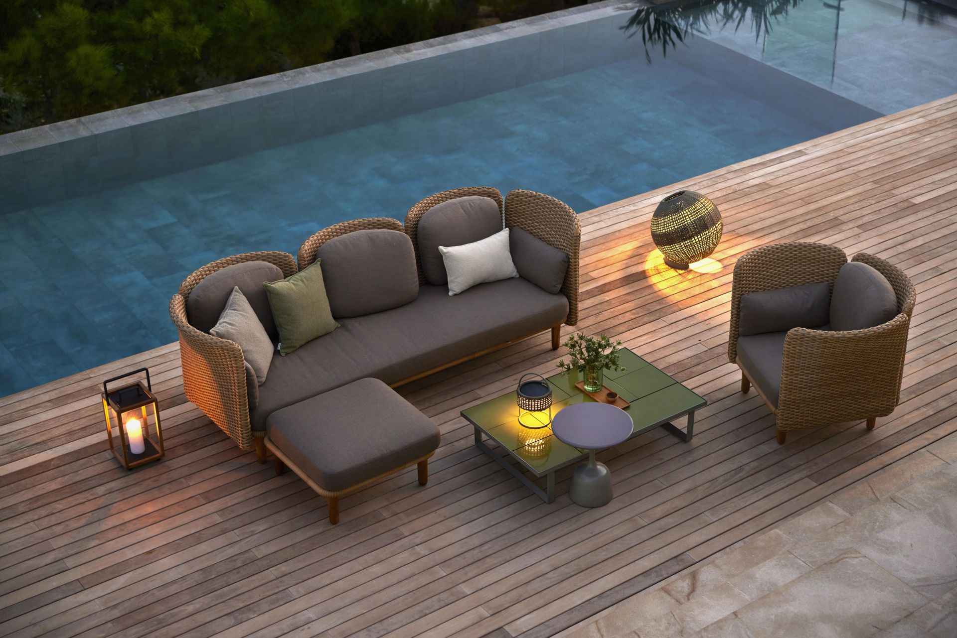 Arch Outdoor Sofa 2-Seater Module Cane-Line