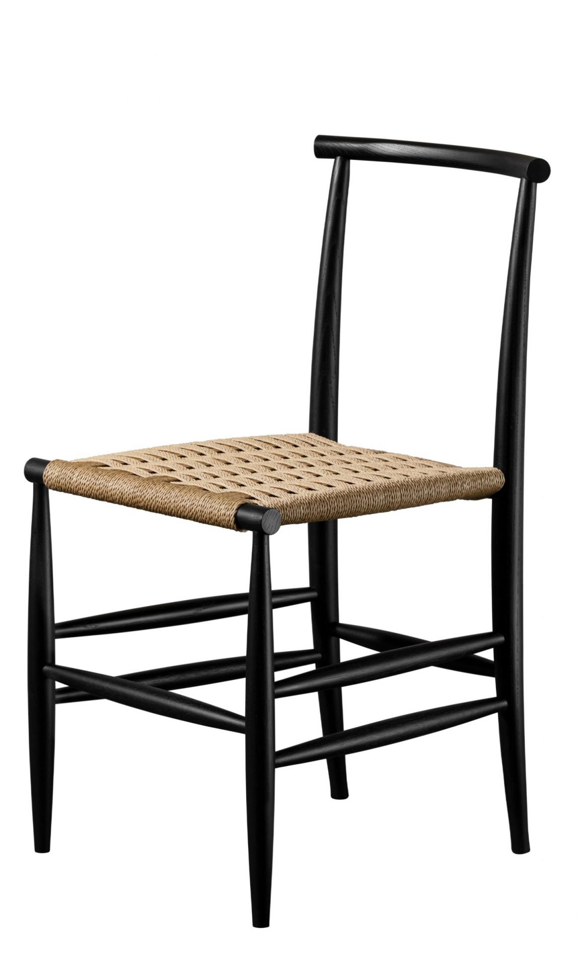 Pelleossa Chair black - straw Miniforms