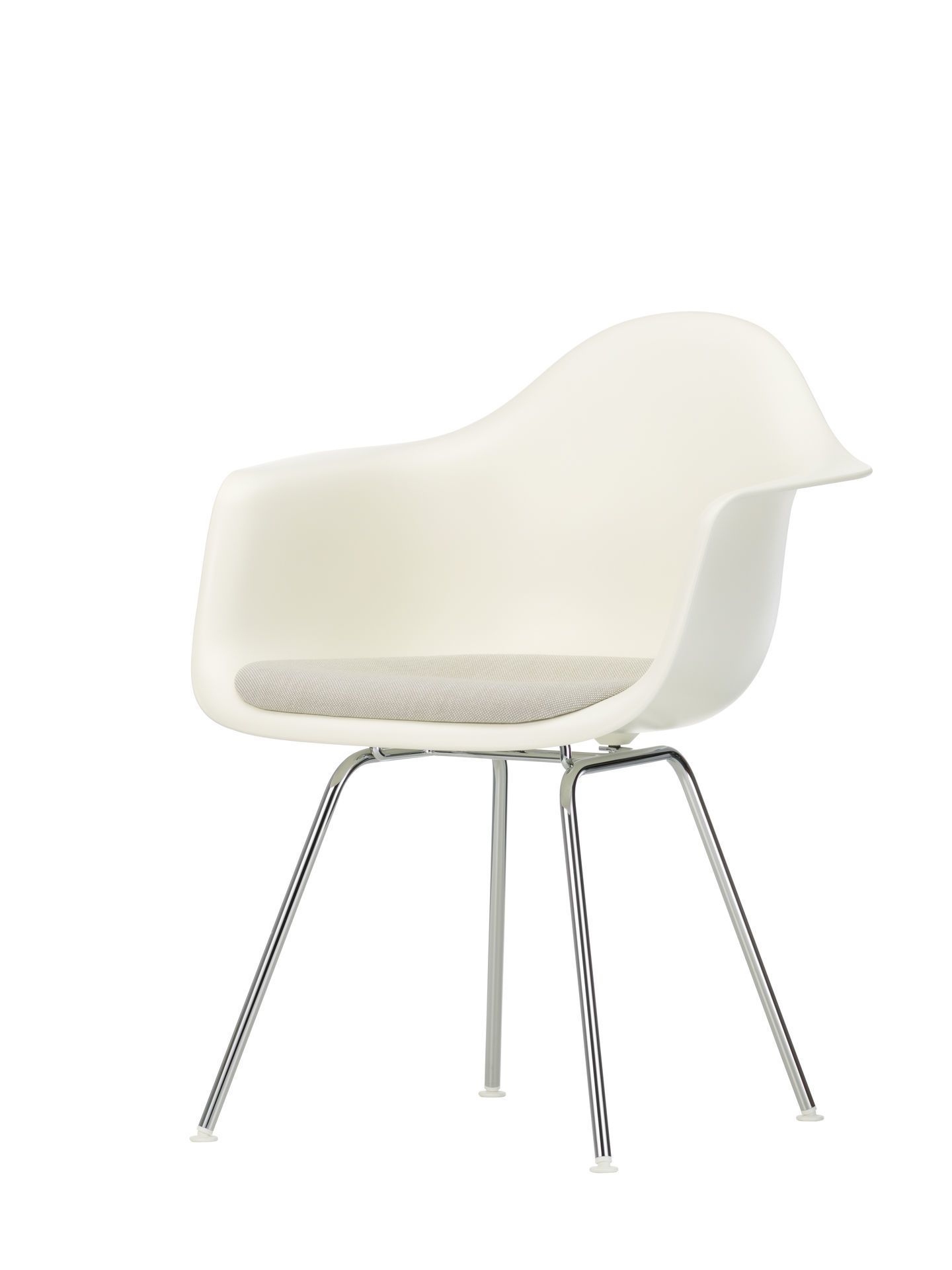 Eames Plastic Arm Chair DAX with seat cushion Vitra