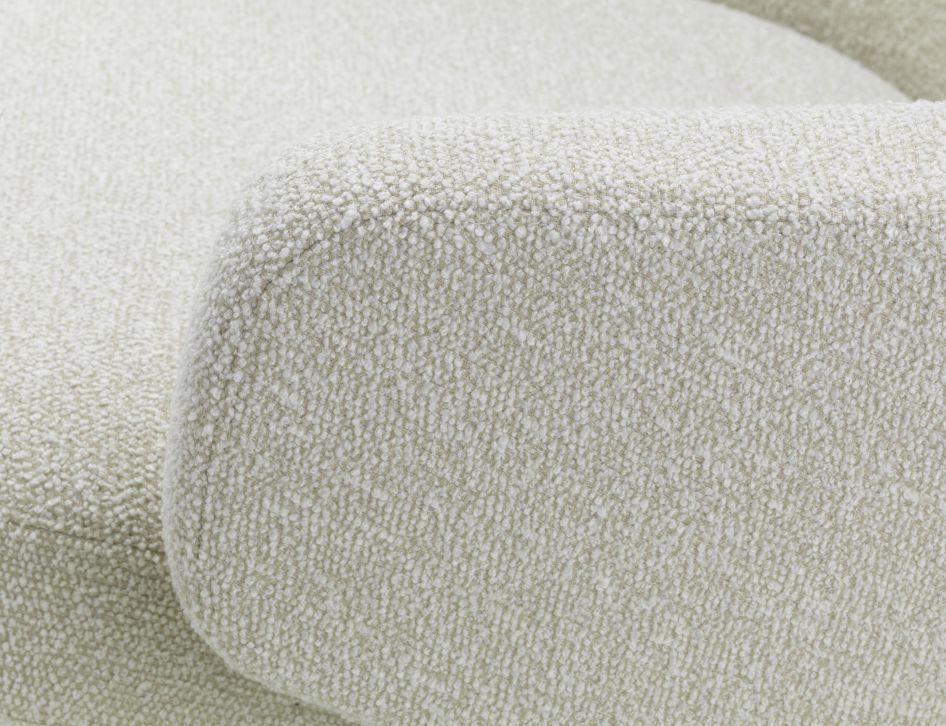 Grand Repos Armchair + Ottoman Vitra Polished Nubia Ivory / Pearl