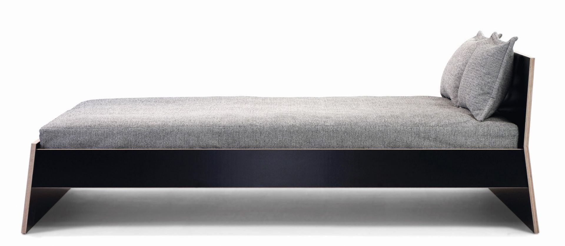 Stockholm bed birch multiplex with high headboard Richard Lampert 