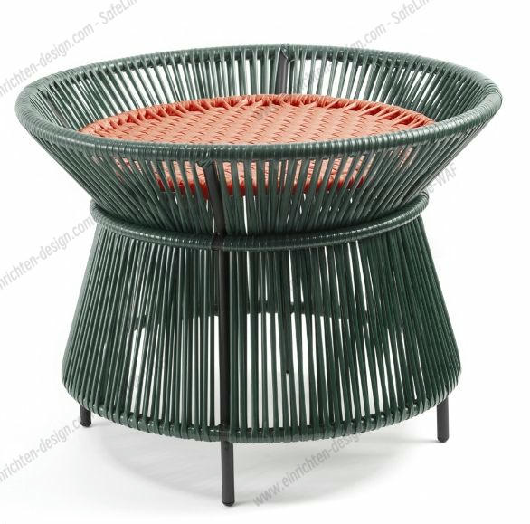 Caribe Chic Basket Table Outdoor ames Moss green / Copper / Black