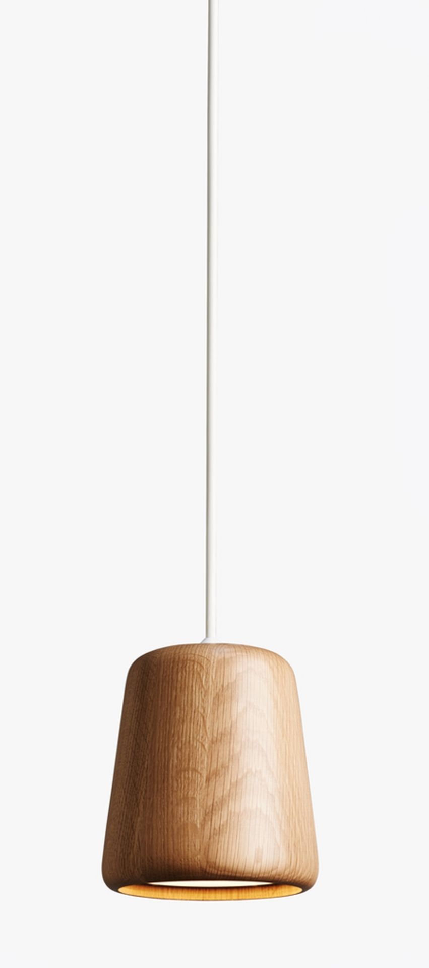 Material Pendant lamp Holz New Works-Eiche geräuchert / schwarz
