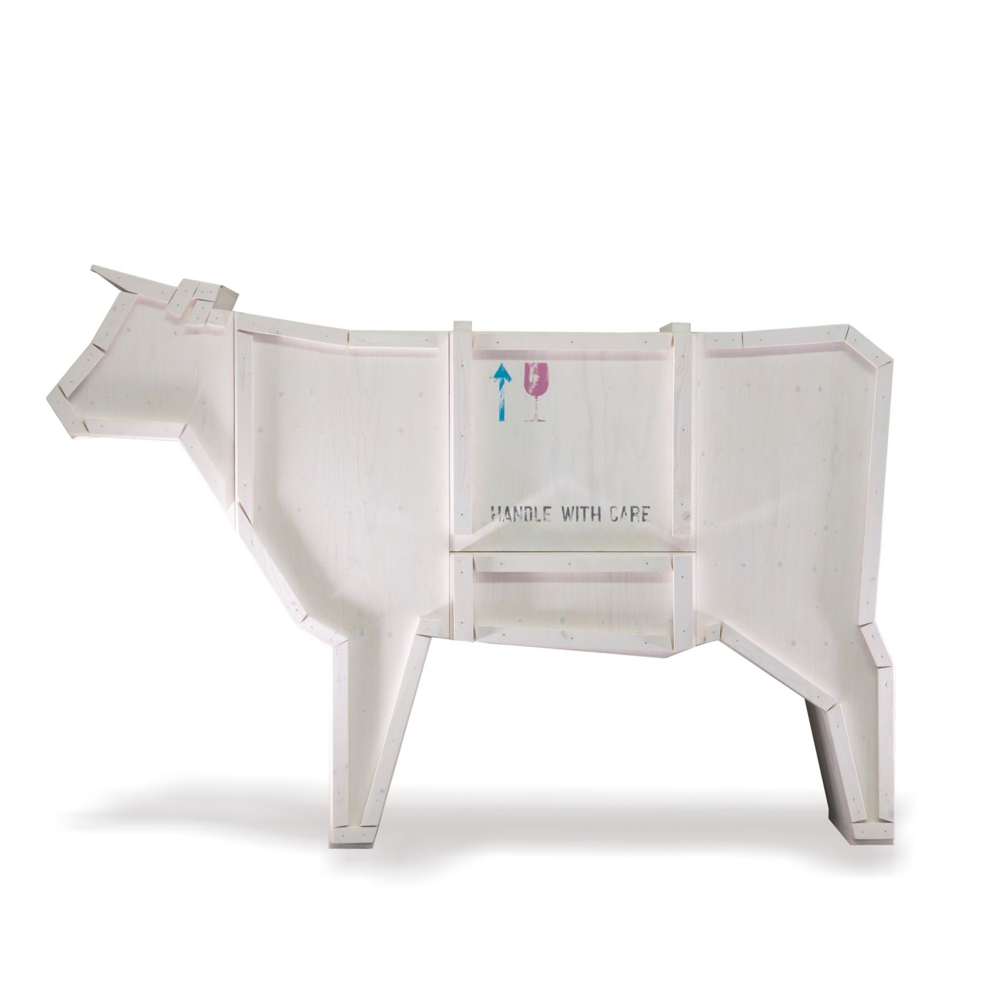 Sending Animals 2.0 Cow cupboard white Seletti