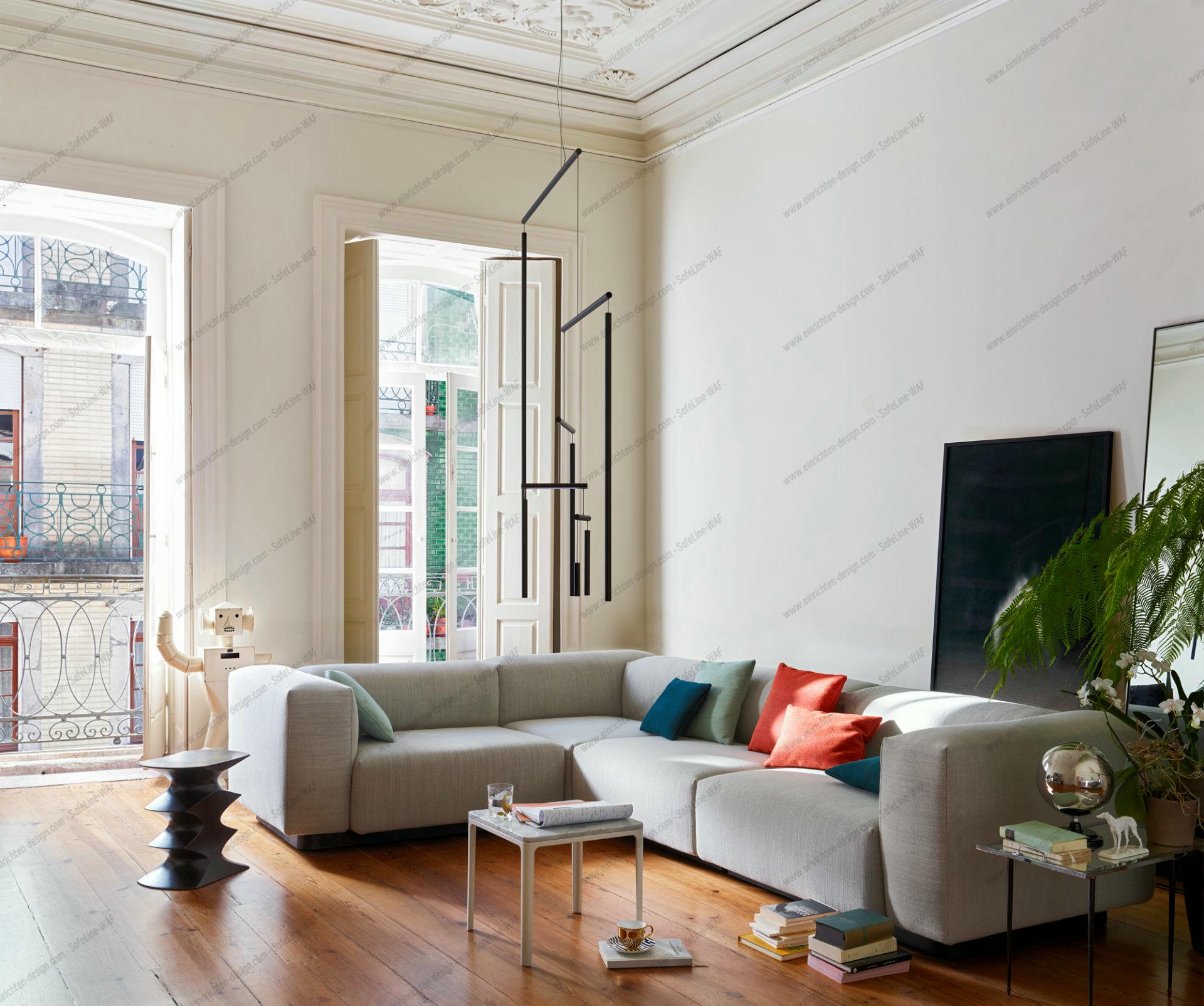 Soft Modular Sofa 3 seater with Chaise Longue Vitra