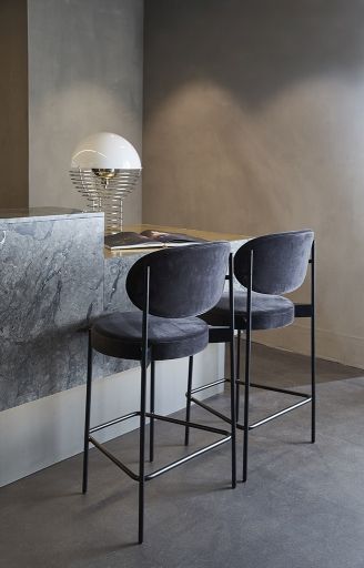 Series 430 Bar Stool Bar stool 75 cm BLACK / REMIX 123 Verpan SINGLE PIECES