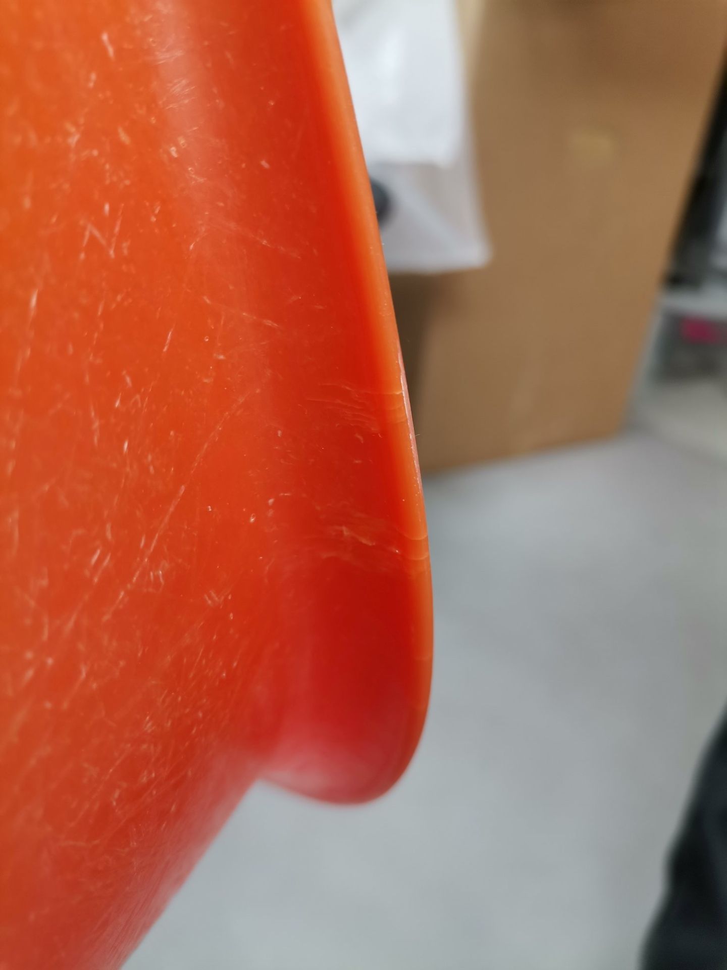 Eames Fibreglass Side Chair La Fonda Red Orange Vitra LIMITED EDITION COLD EXEMPLARY