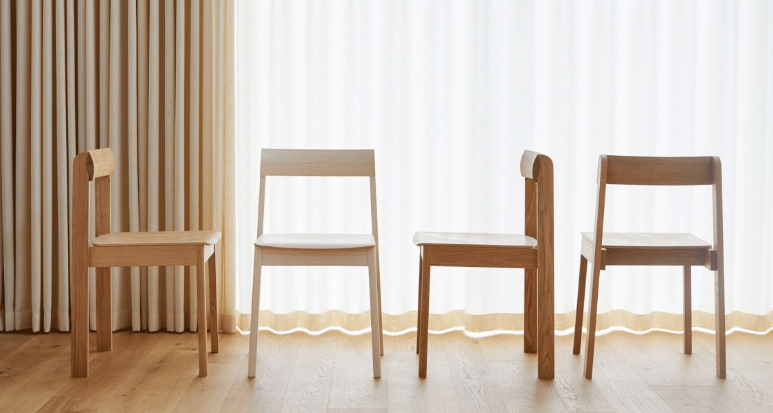 Blueprint Chair white oiled oak Form & Refine