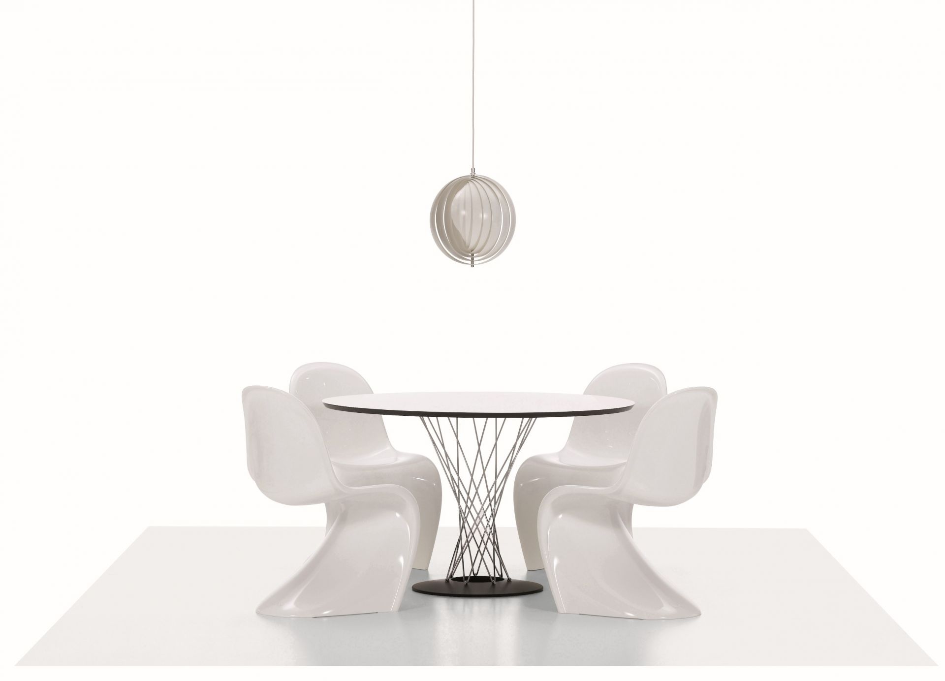 Panton Chair Plastic Vitra Deep black NEW HEIGHT