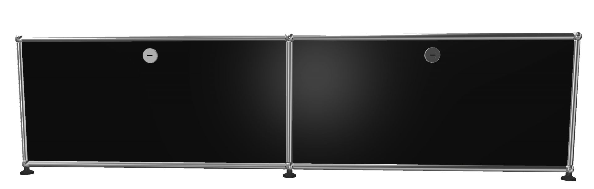 USM Haller Lowboard 2 Flaps Graphite black - FAST DELIVERY
