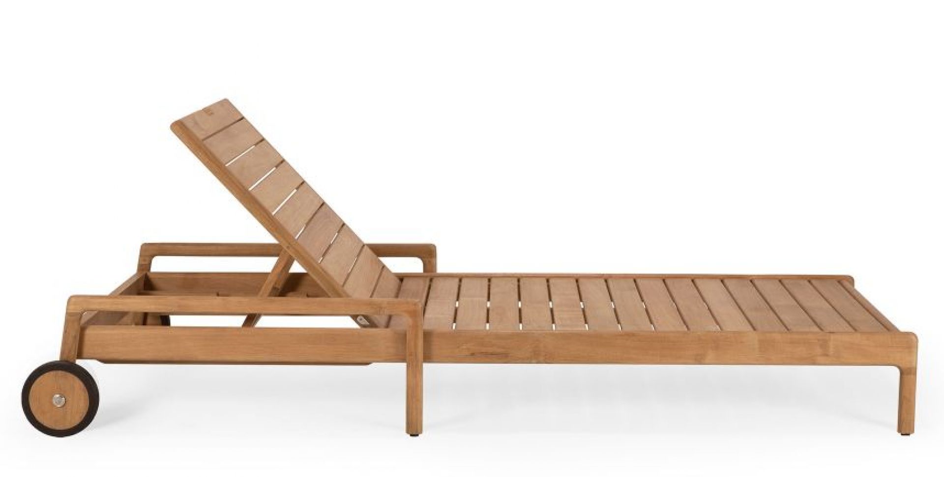 Jack Outdoor Adjustable Lounger Teak Ethnicraft Mokka