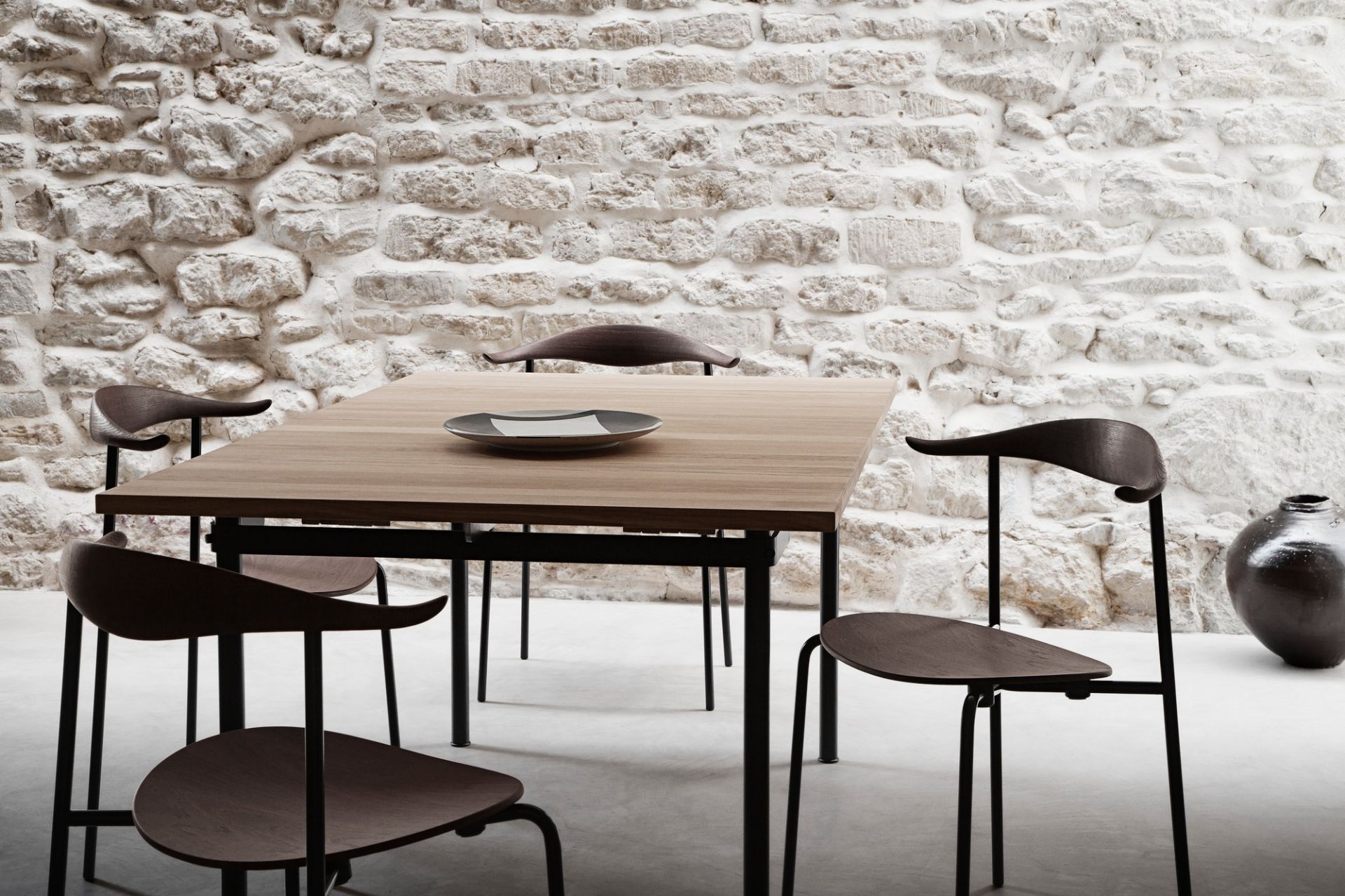 CH88T Chair frame steel black Carl Hansen &amp; Søn beech soaped