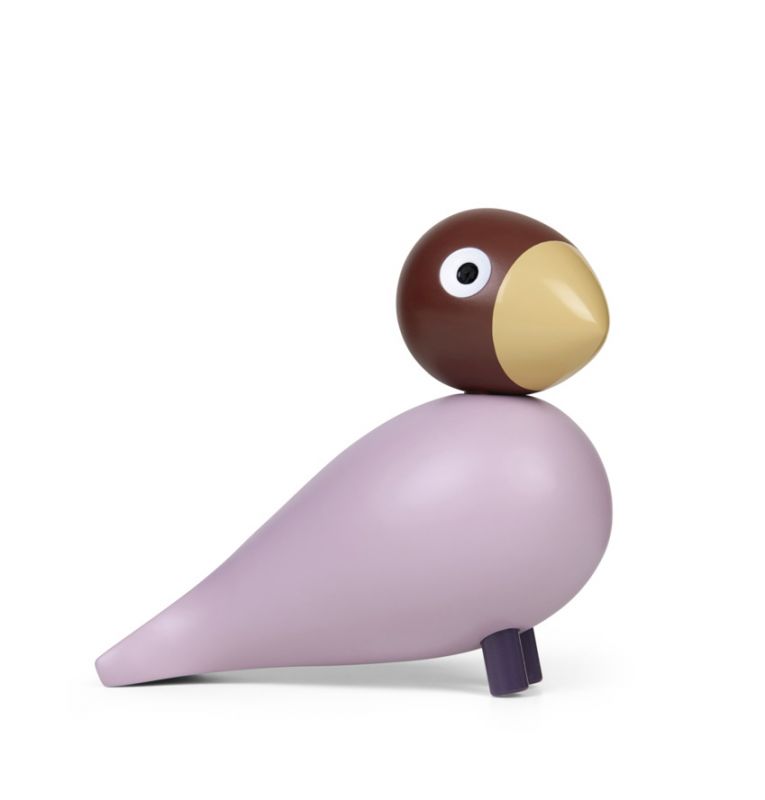 Jackie Year Bird Wooden figure Lavender Kay Bojesen