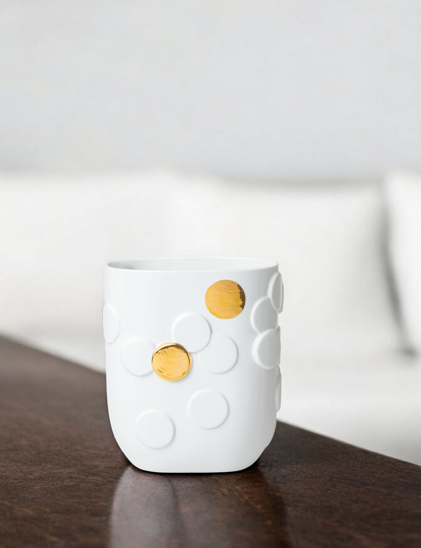 Golden dot vase Räder