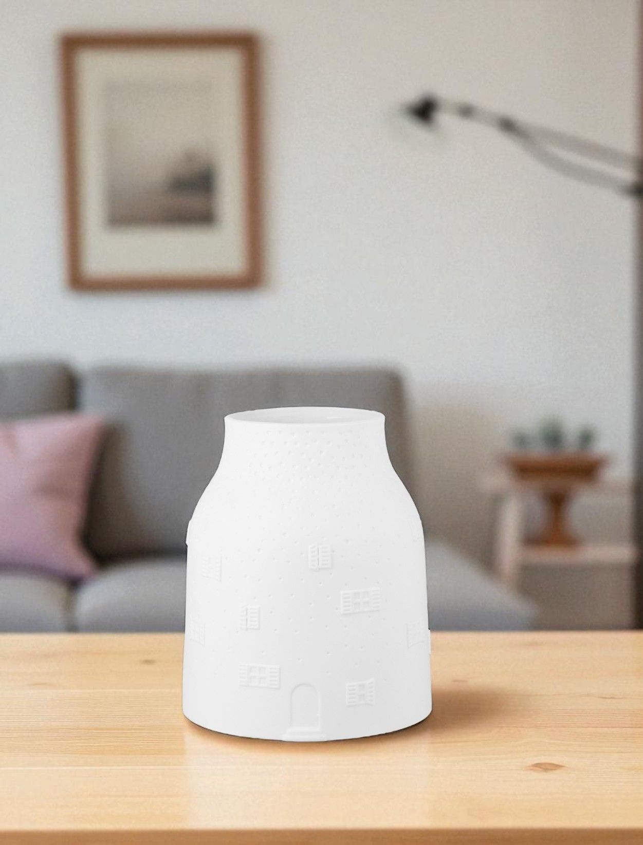 Vase Winter House Small Wheels
