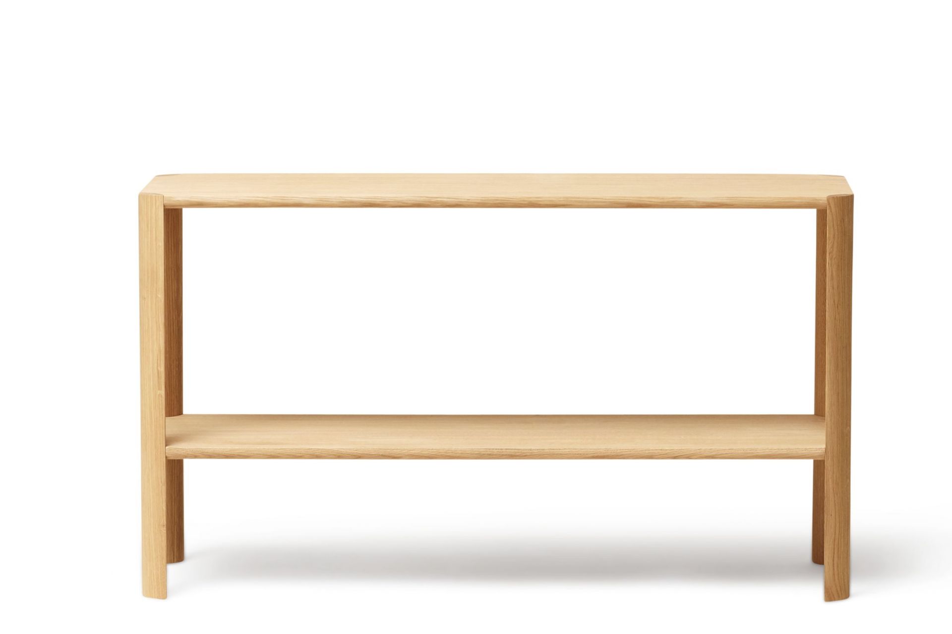 Leaf shelf 1x2 oak white oiled Form & Refine