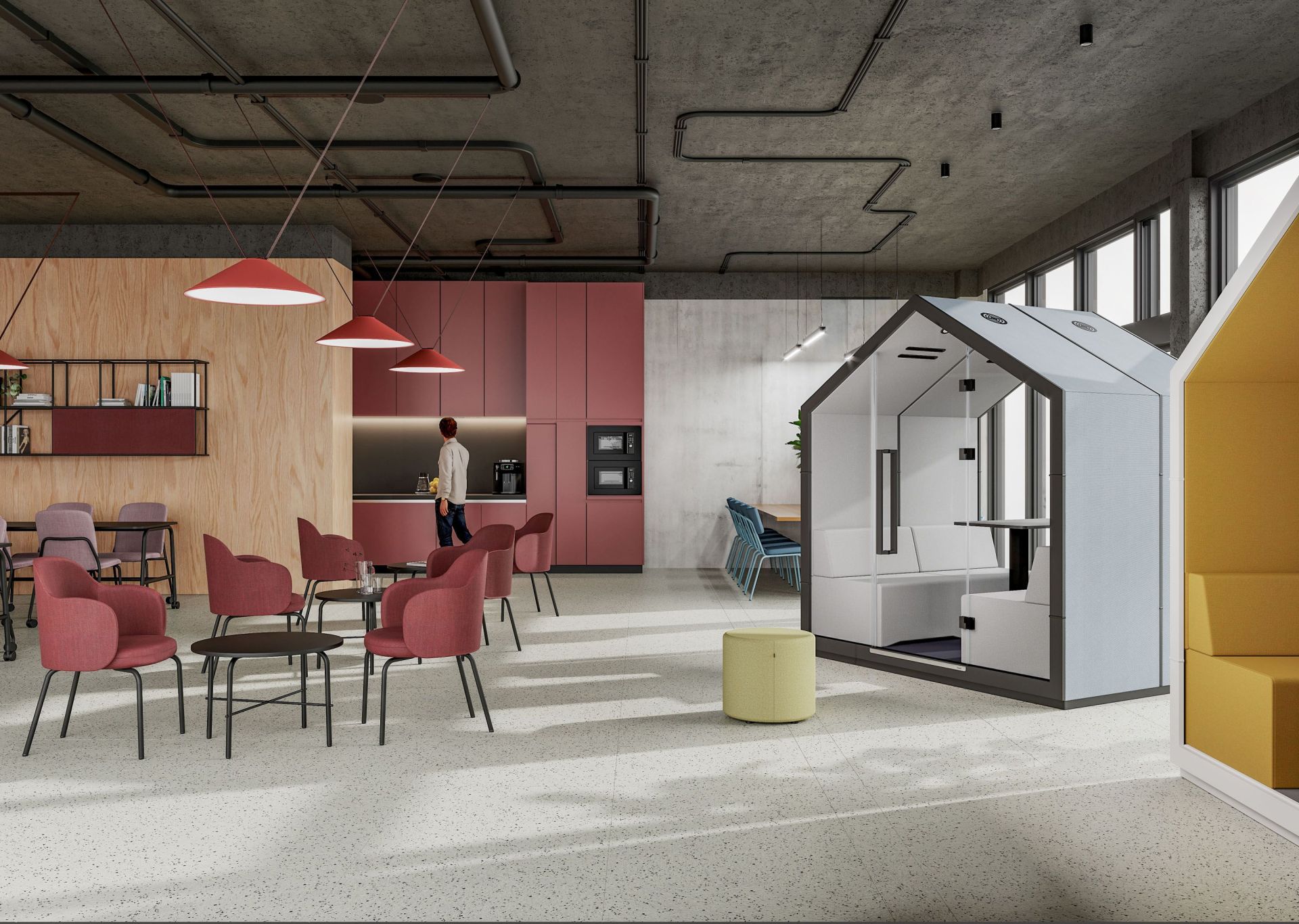 treehouse TH 4 Acoustic furniture for 4 persons Bejot