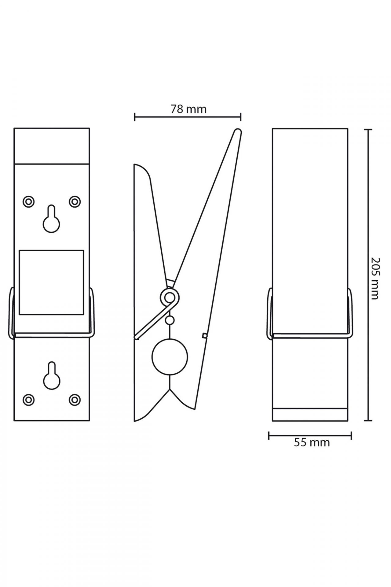 Pince Alors Coat Hook Swabdesign Blue