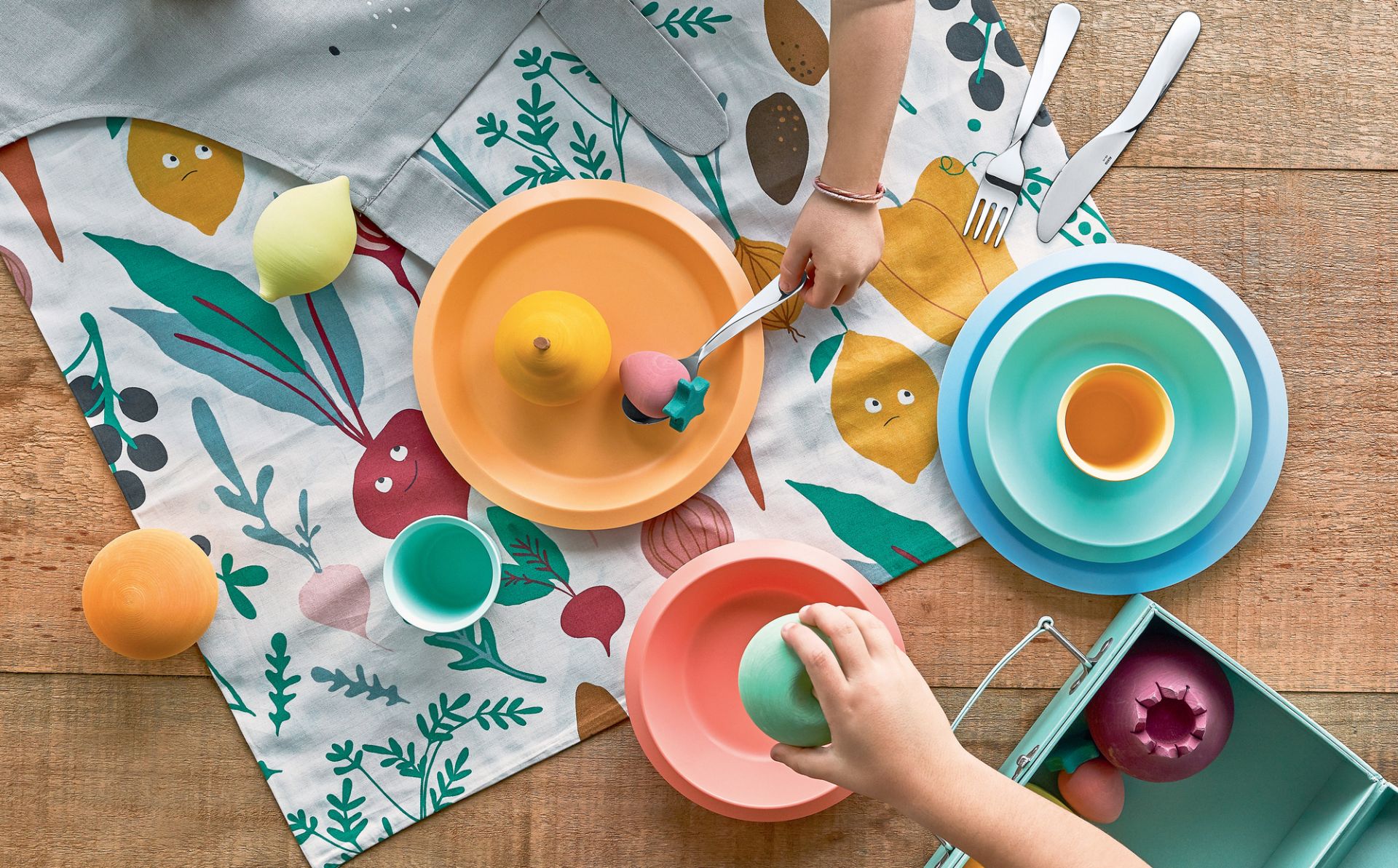 Giro Kids Collection Stainless Steel Cutlery Set for Children Alessi
