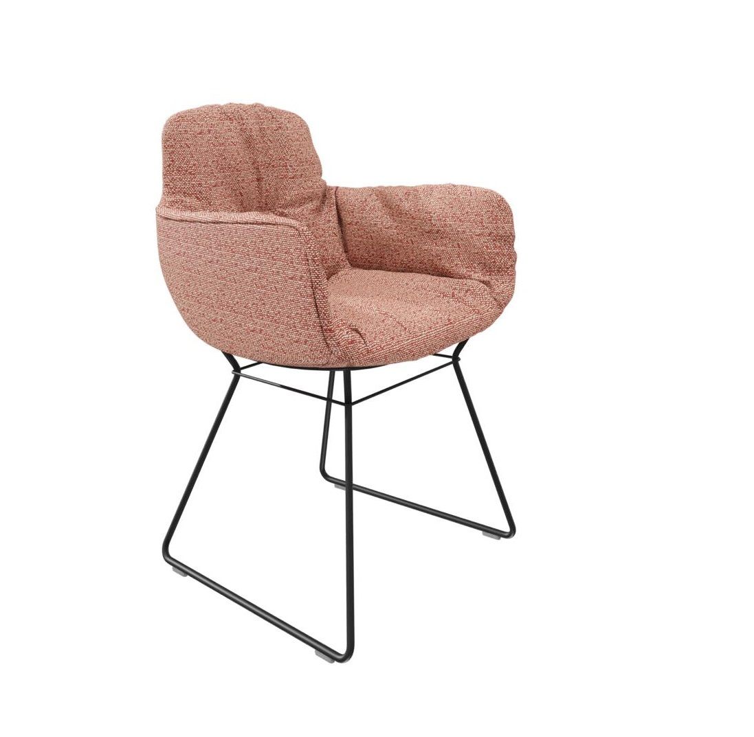 Leya chair armrest high Fabric Safire Freifrau Manufaktur