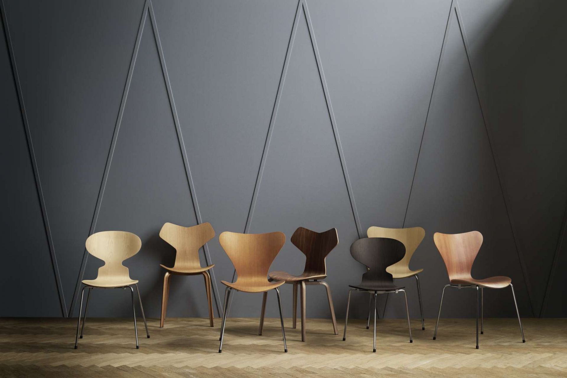 Seven / Series Chair 3107 Fritz Hansen QUICK SHIP