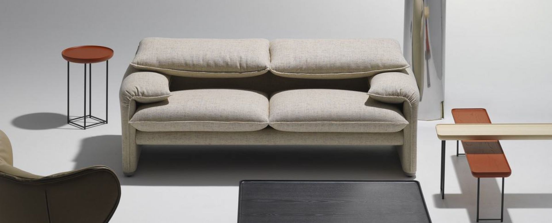 675 Maralunga sofa 2-seater Cassina