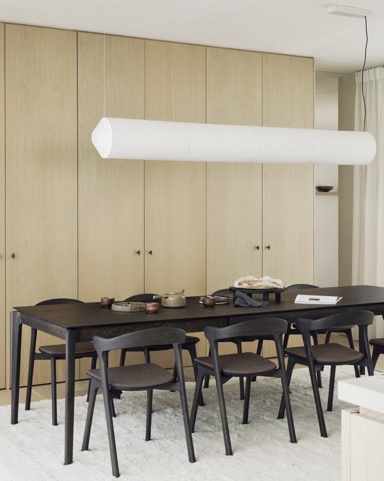 Bok Extendable dining table oak brown Ethnicraft
