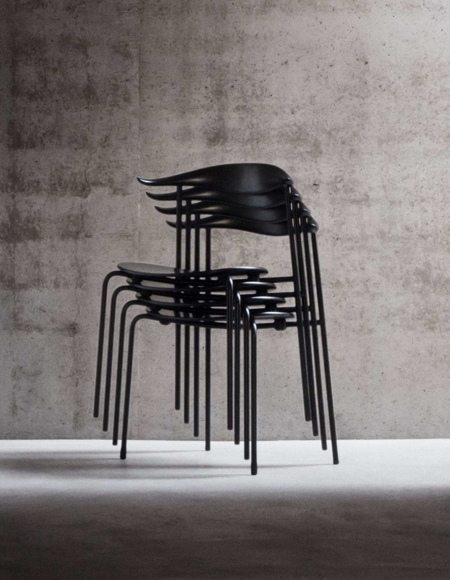 CH88T Chair frame steel black Carl Hansen &amp; Søn beech soaped