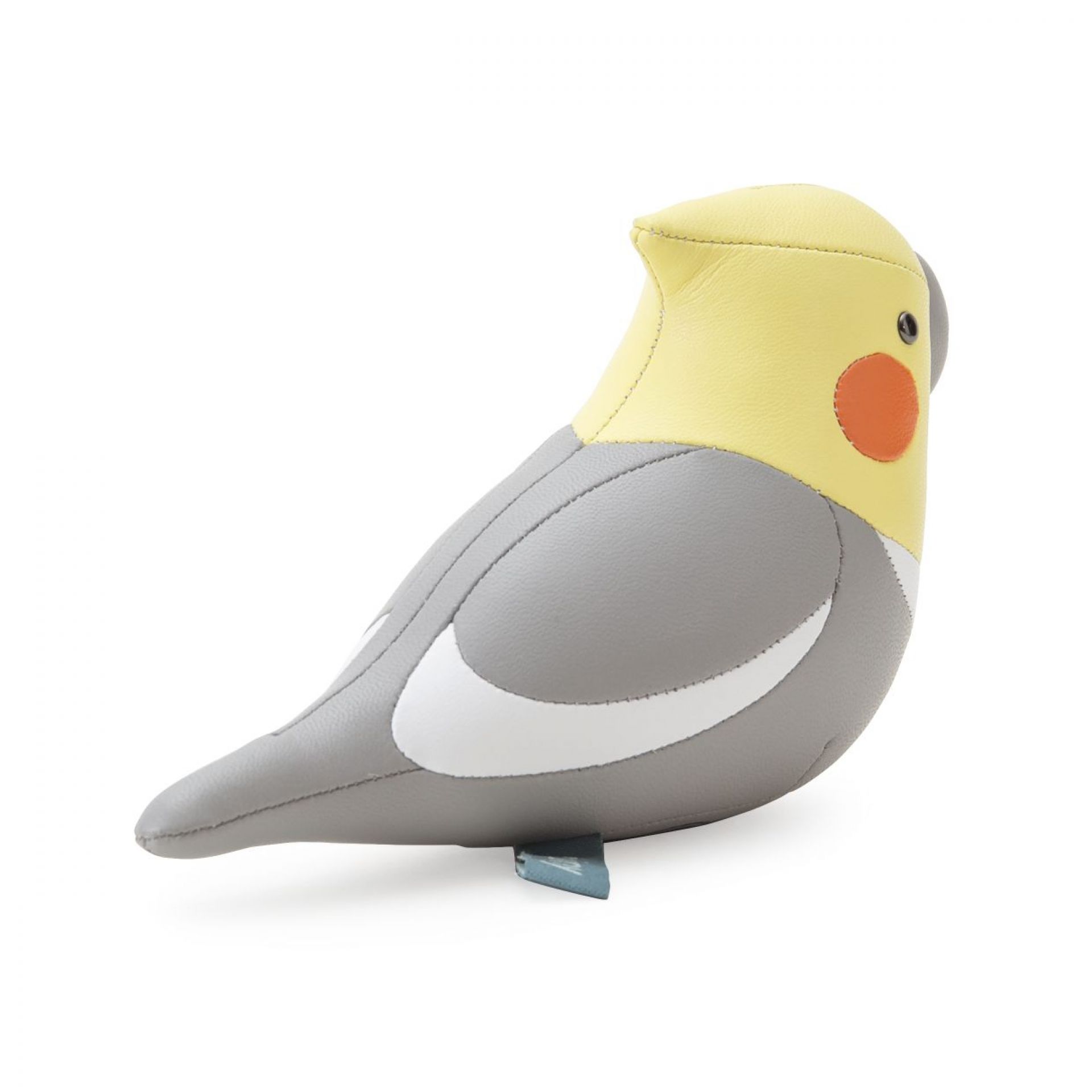 Cockatiel paperweight grey-cream Züny