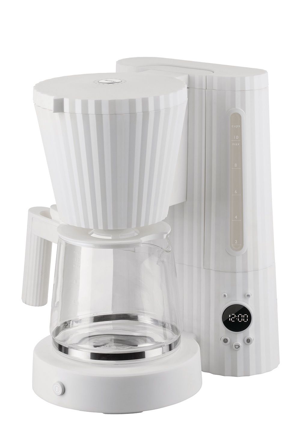 MDL14 Plissé Filter Coffee Maker Alessi White