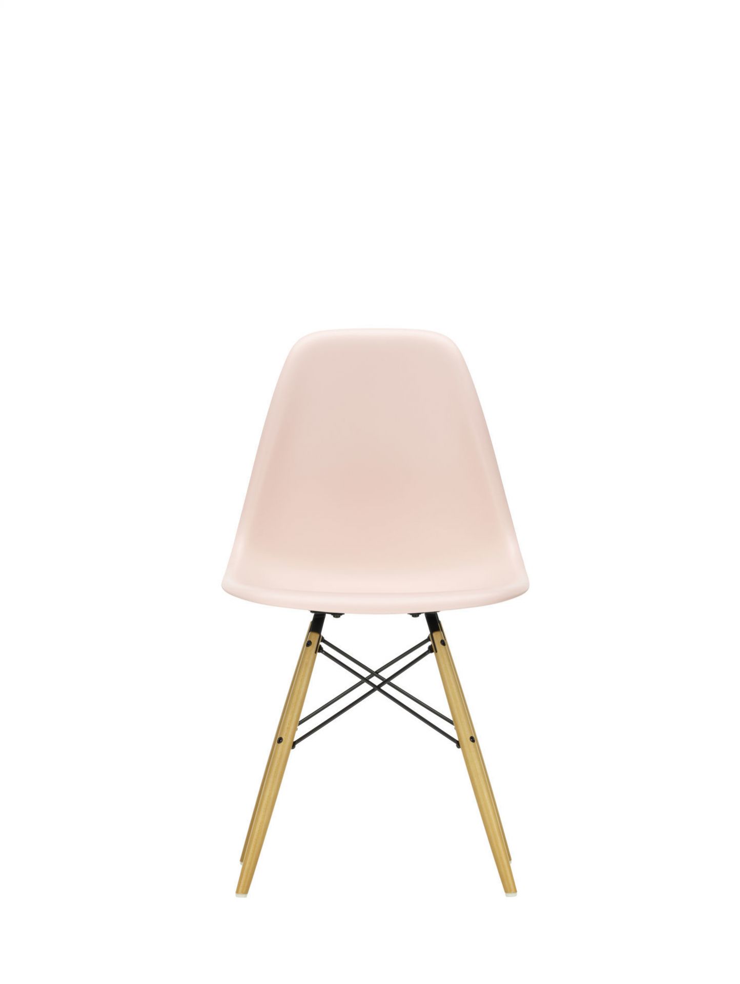 Eames Plastic Side Chair DSW Chair Vitra Ash honey colored - rust orange