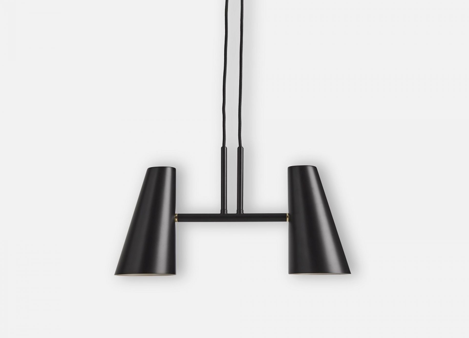 Cono Pendant lamp 2 Shades Woud