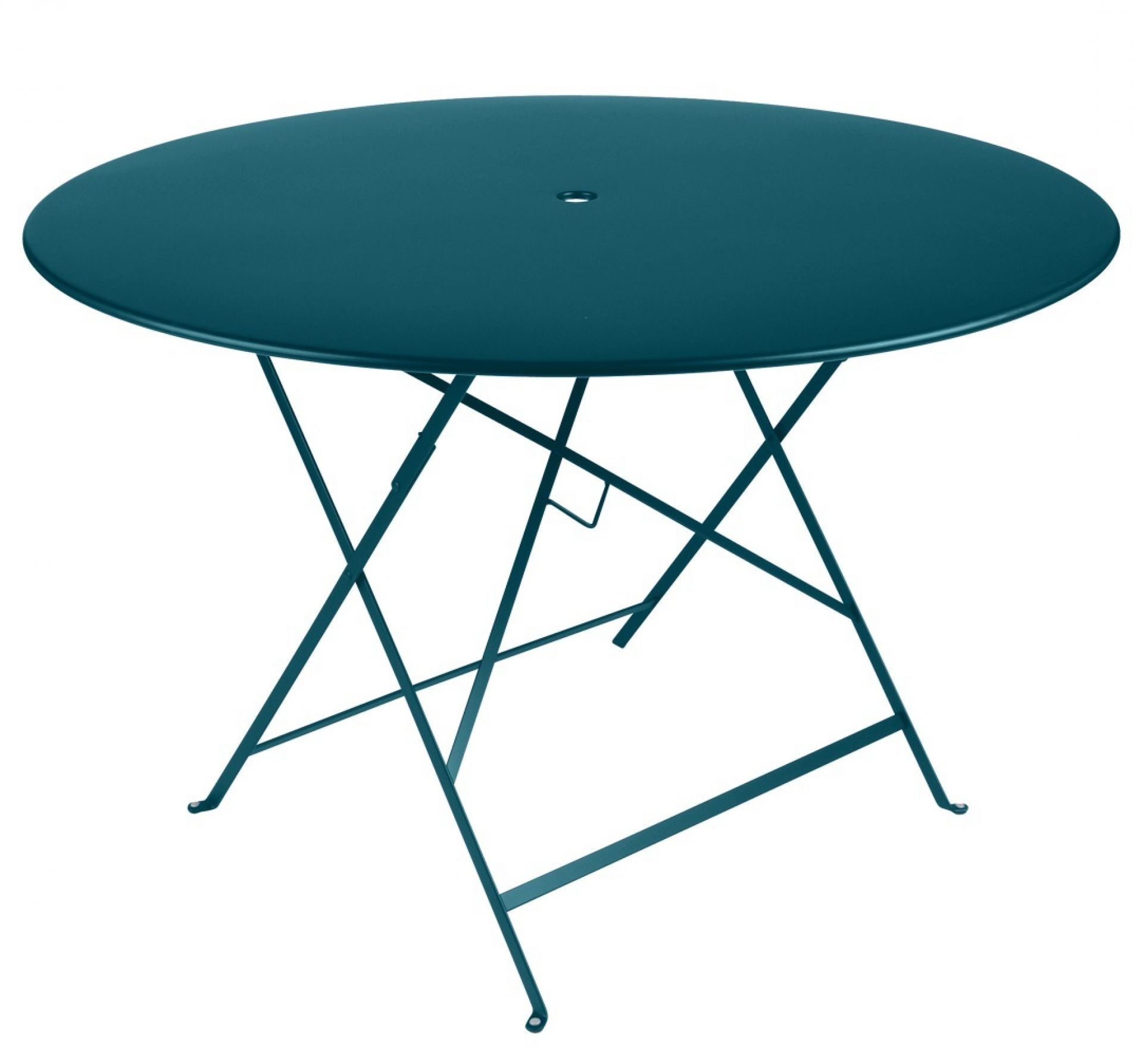 Bistro Outdoor Round Folding table Fermob Poppy red Bistro Outdoor Round Folding table Fermob Poppy red