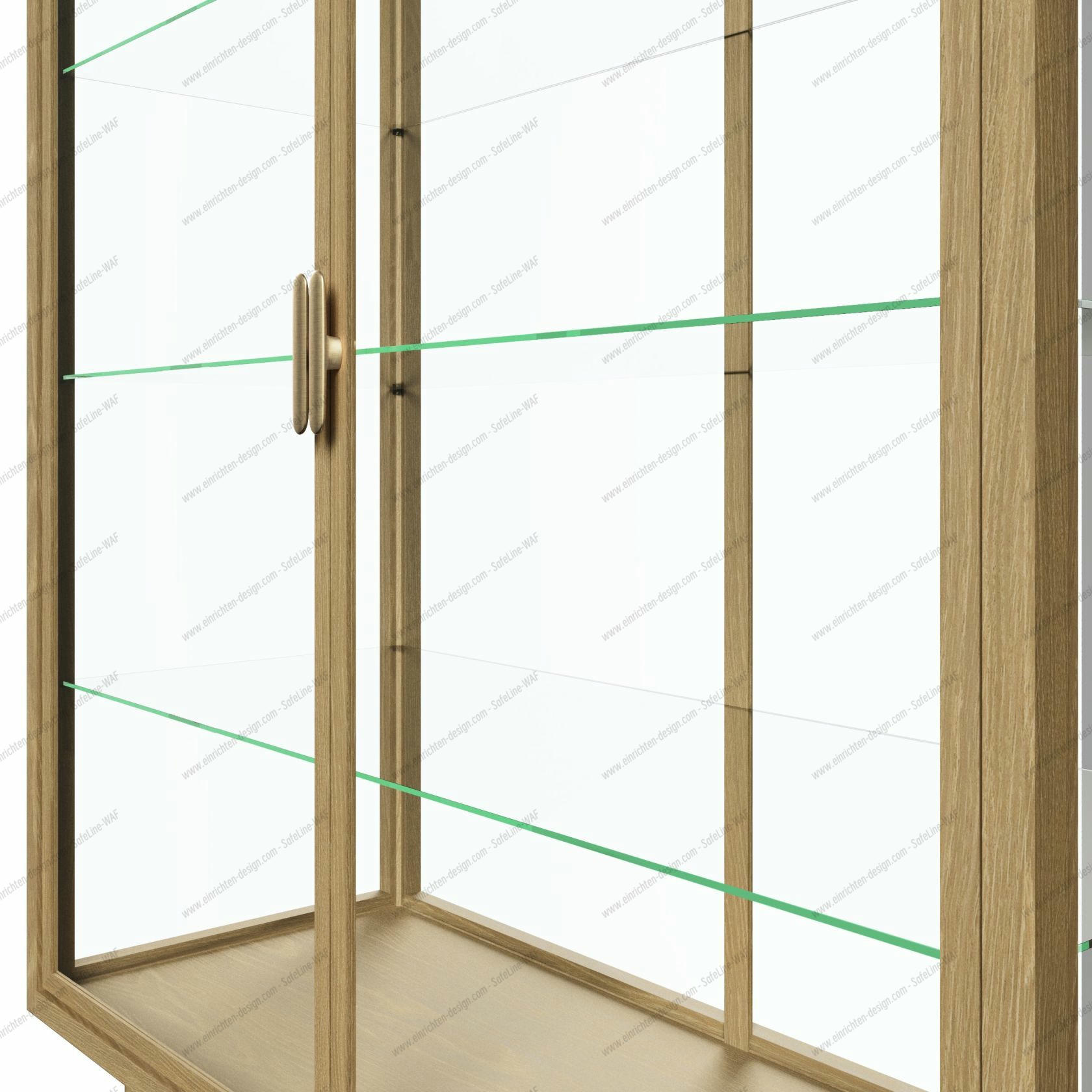 Private Display Case Light Stained Oak Veneer Gubi