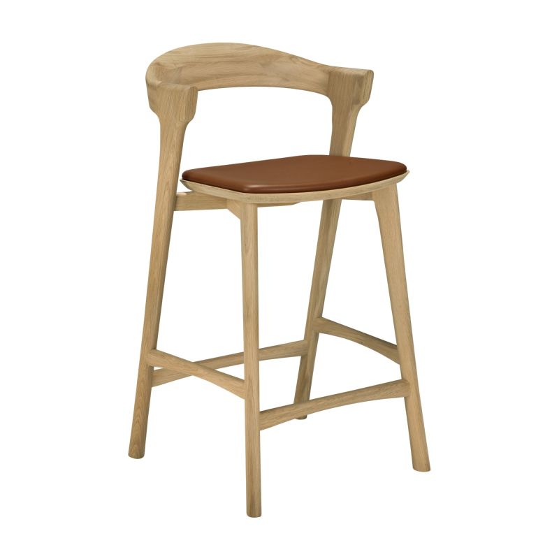 Bok bar stool with seat cushion Ethnicraft