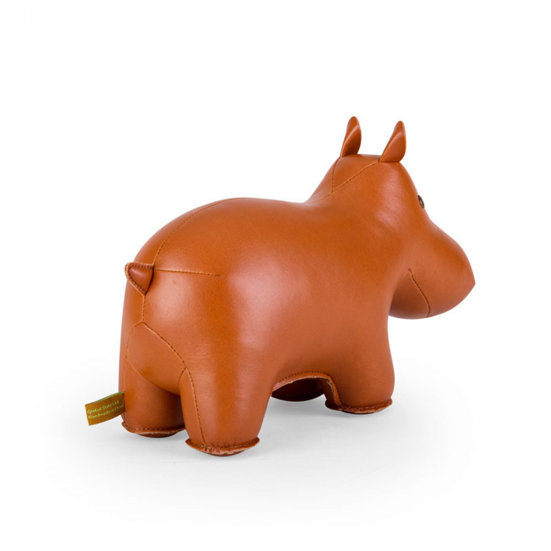 Bookend Classic Hippo Tan/White Züny