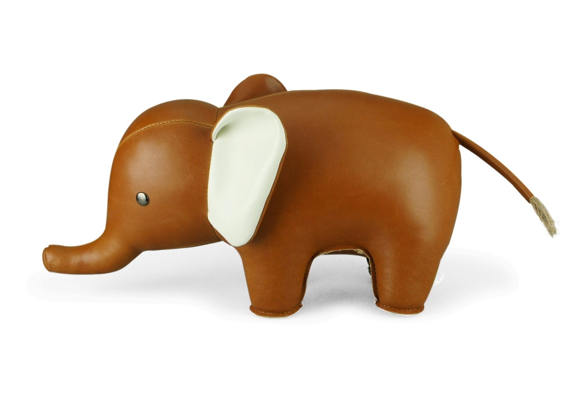 Bookend Classic Elephant Tan/White Züny