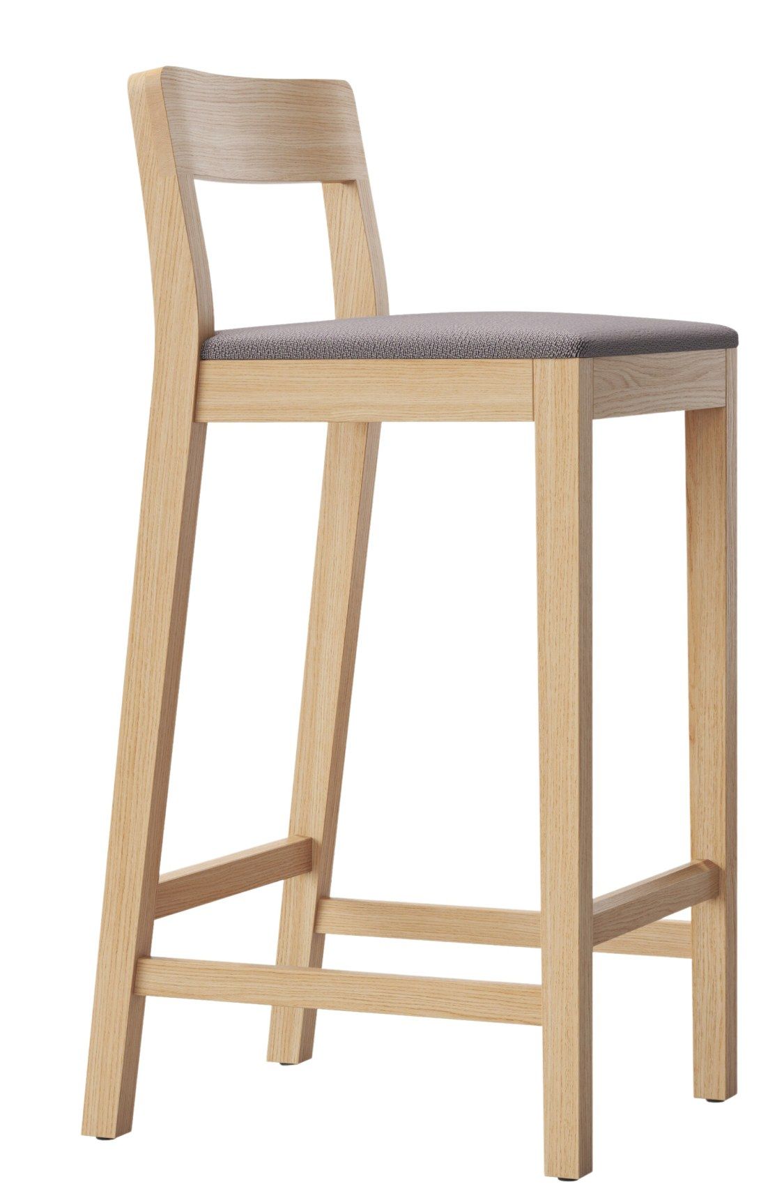 Sit Wood Bar Stool with Seat Cushion Zeitraum Sit Wood Bar Stool with Seat Cushion Zeitraum