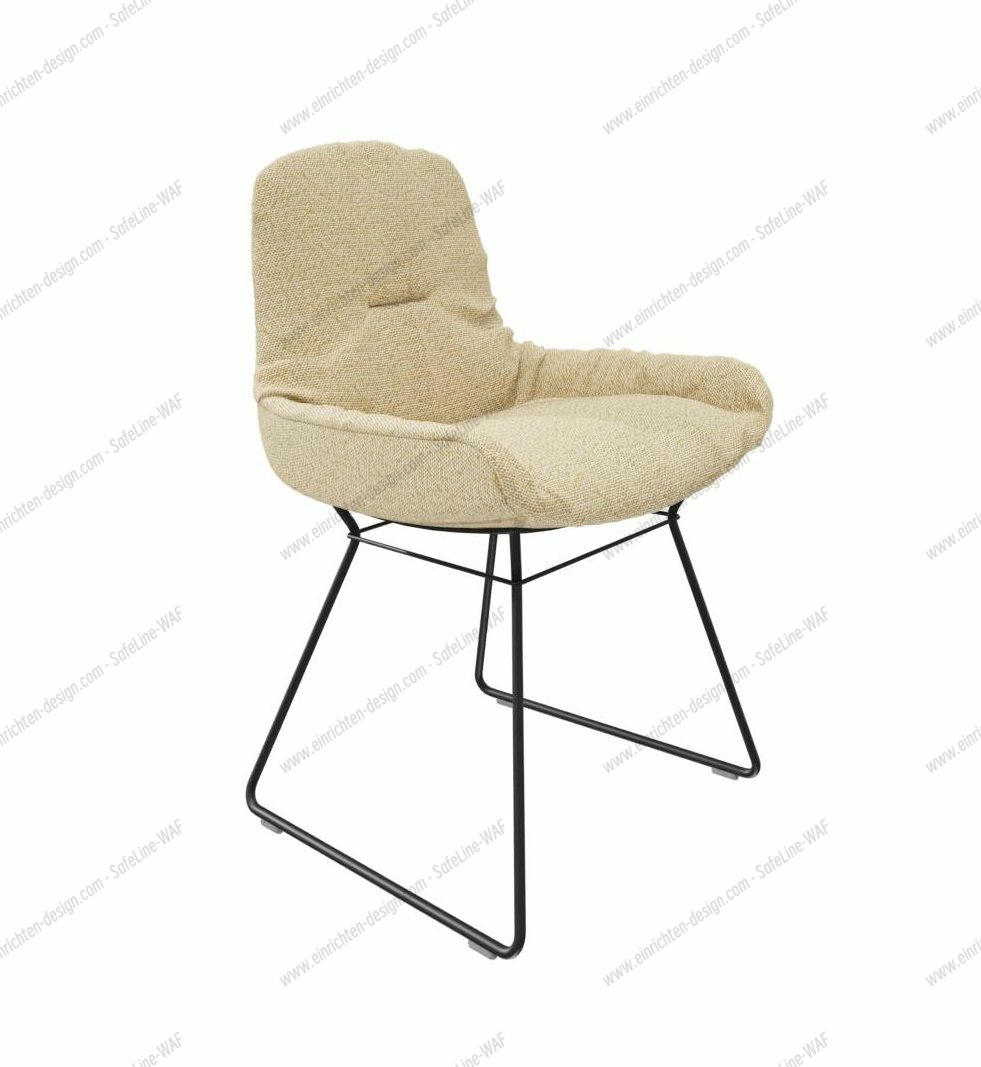 Leya chair low armrest fabric Safire Freifrau Manufaktur PREFERENCE COMBINATION