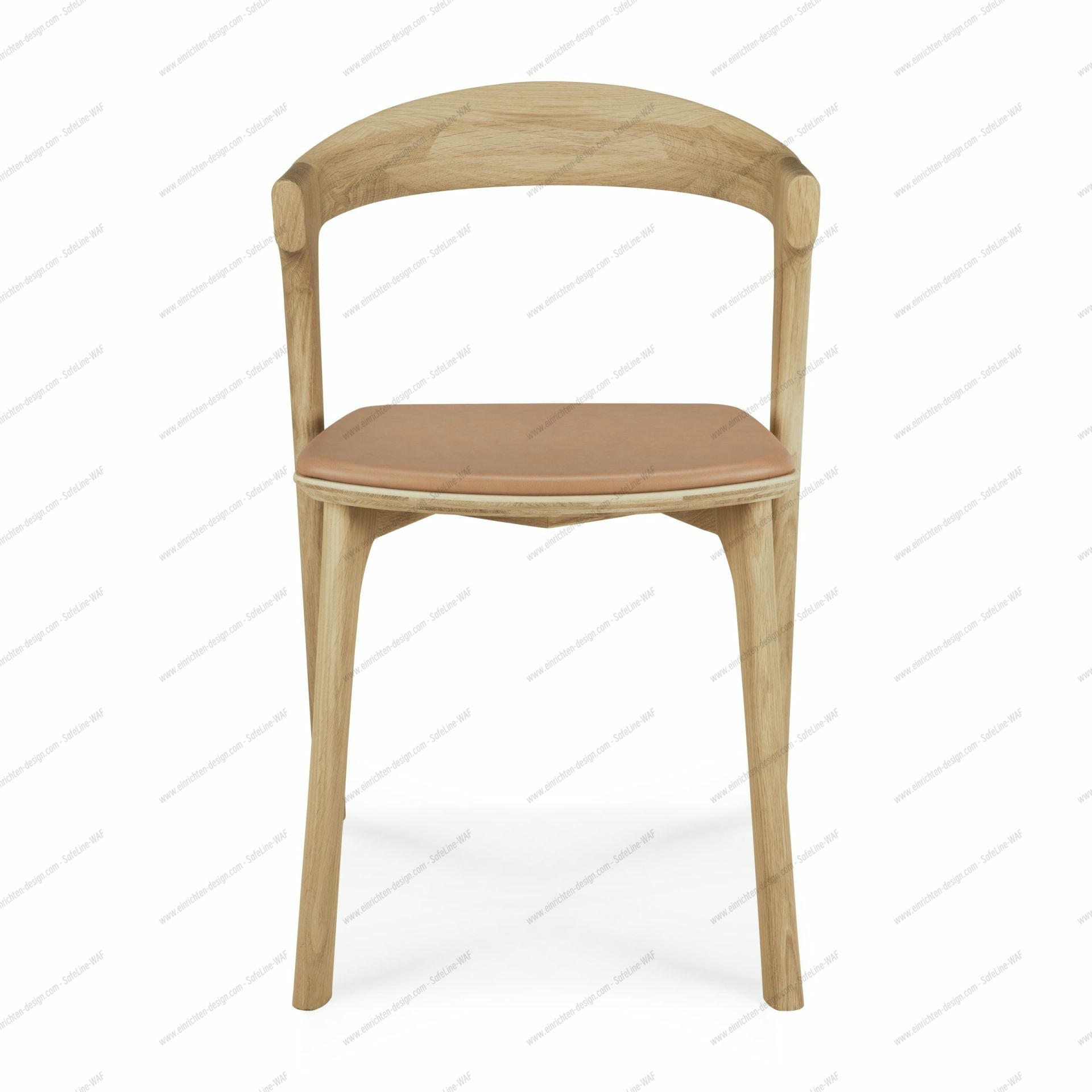 Bok chair lacquered oak - Sienna leather Ethnicraft
