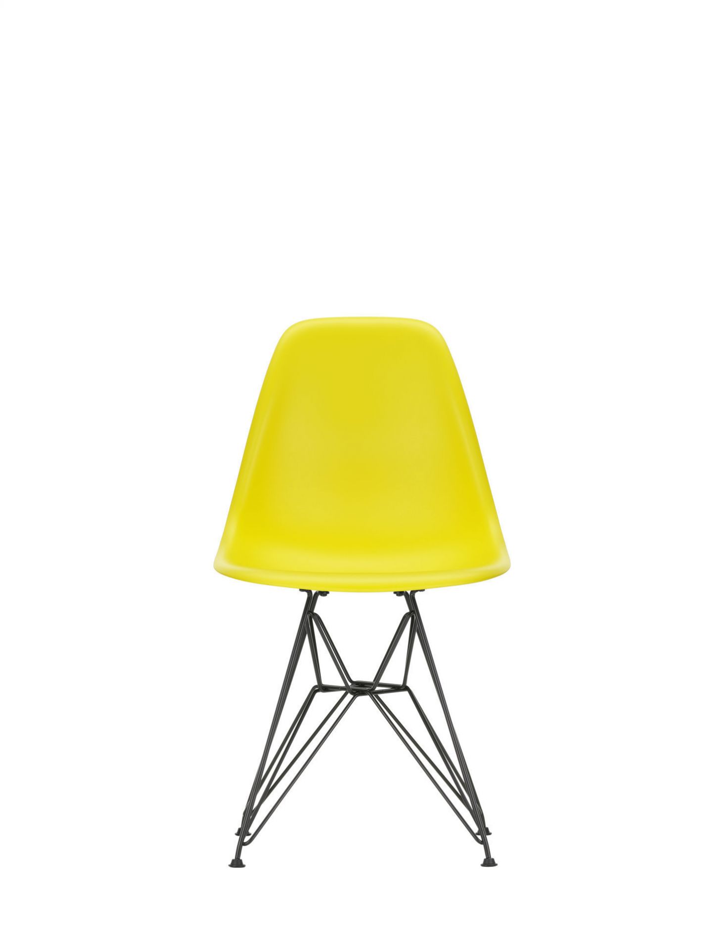 Eames Plastic Side Chair DSR Chair Vitra Chrome Ice Grey