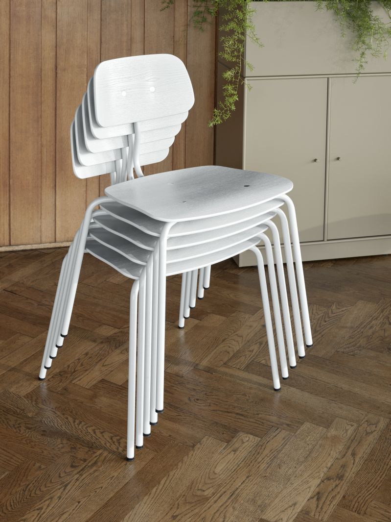 Kevi E2060 Chair Oak - Chrome Montana QUICK SHIP