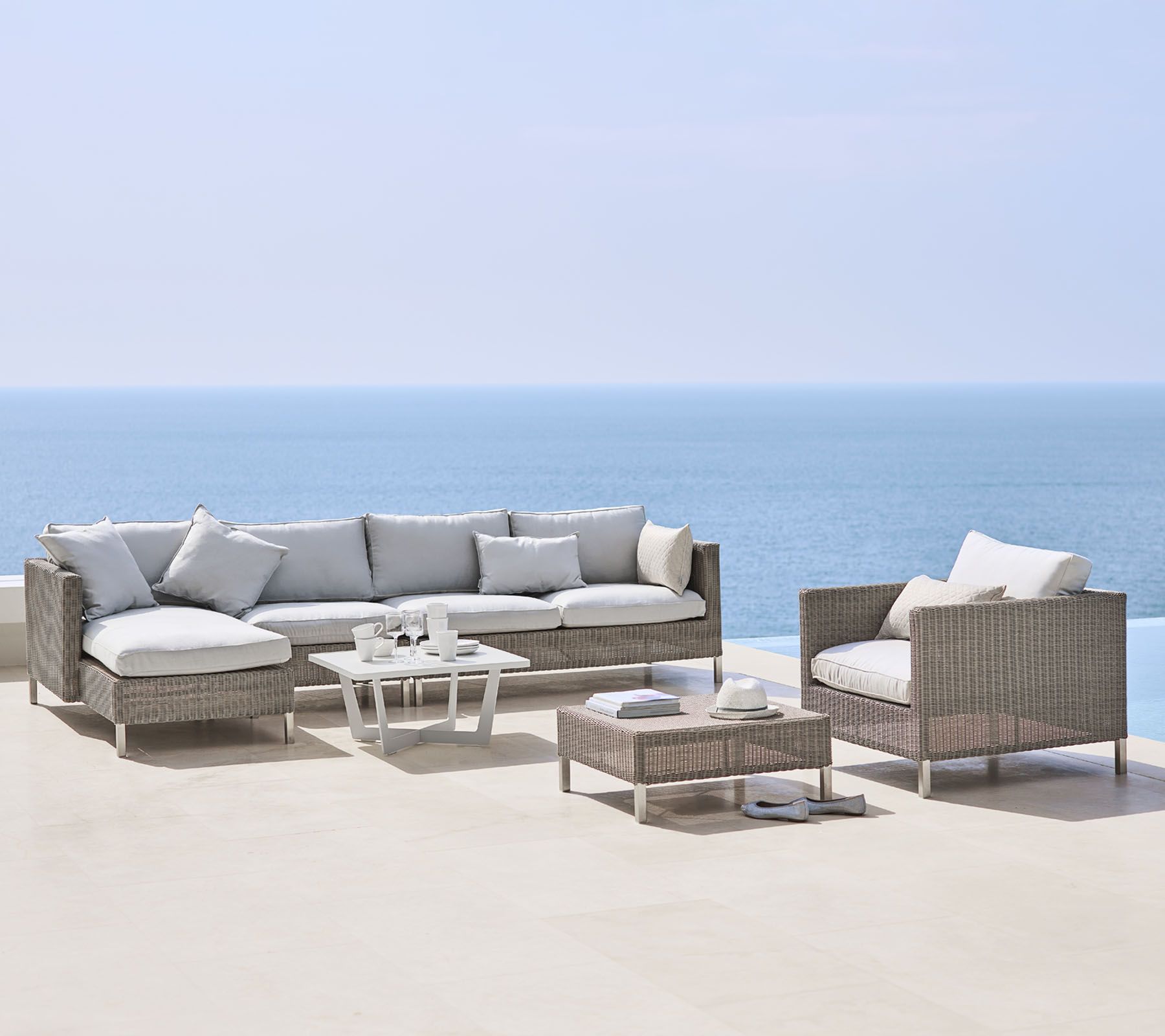 Connect Chaise Longue Modular Sofa Left Cane-Line