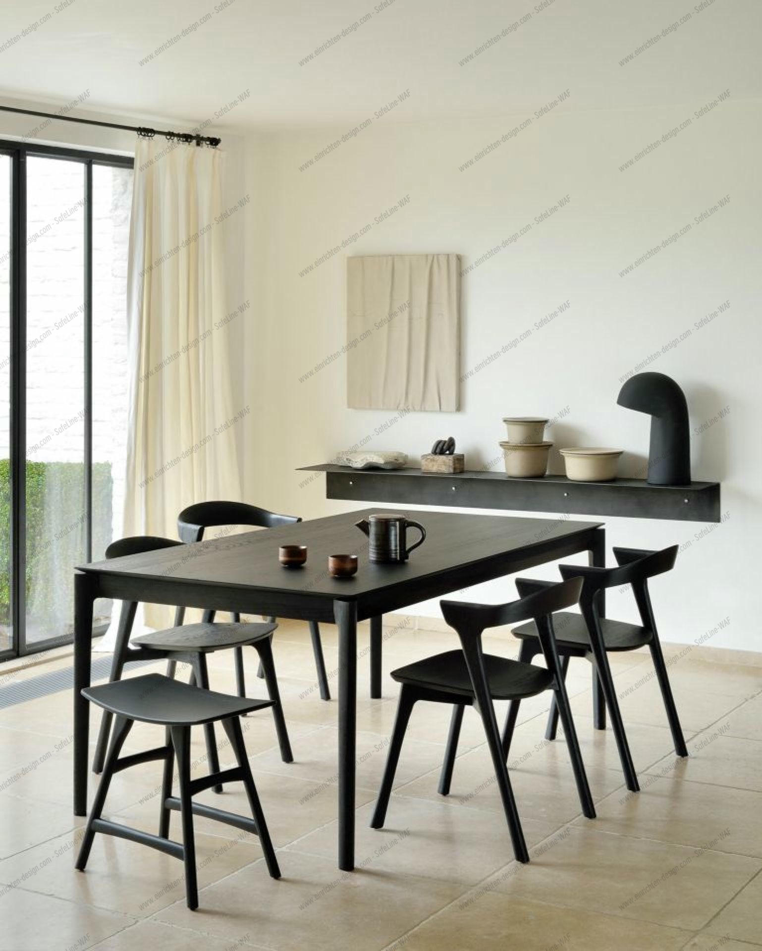 Bok Extendable Table Oak Black Ethnicraft