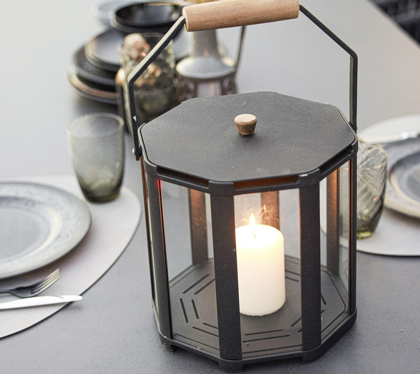 Lightlux Lantern Teak Small Cane-Line
