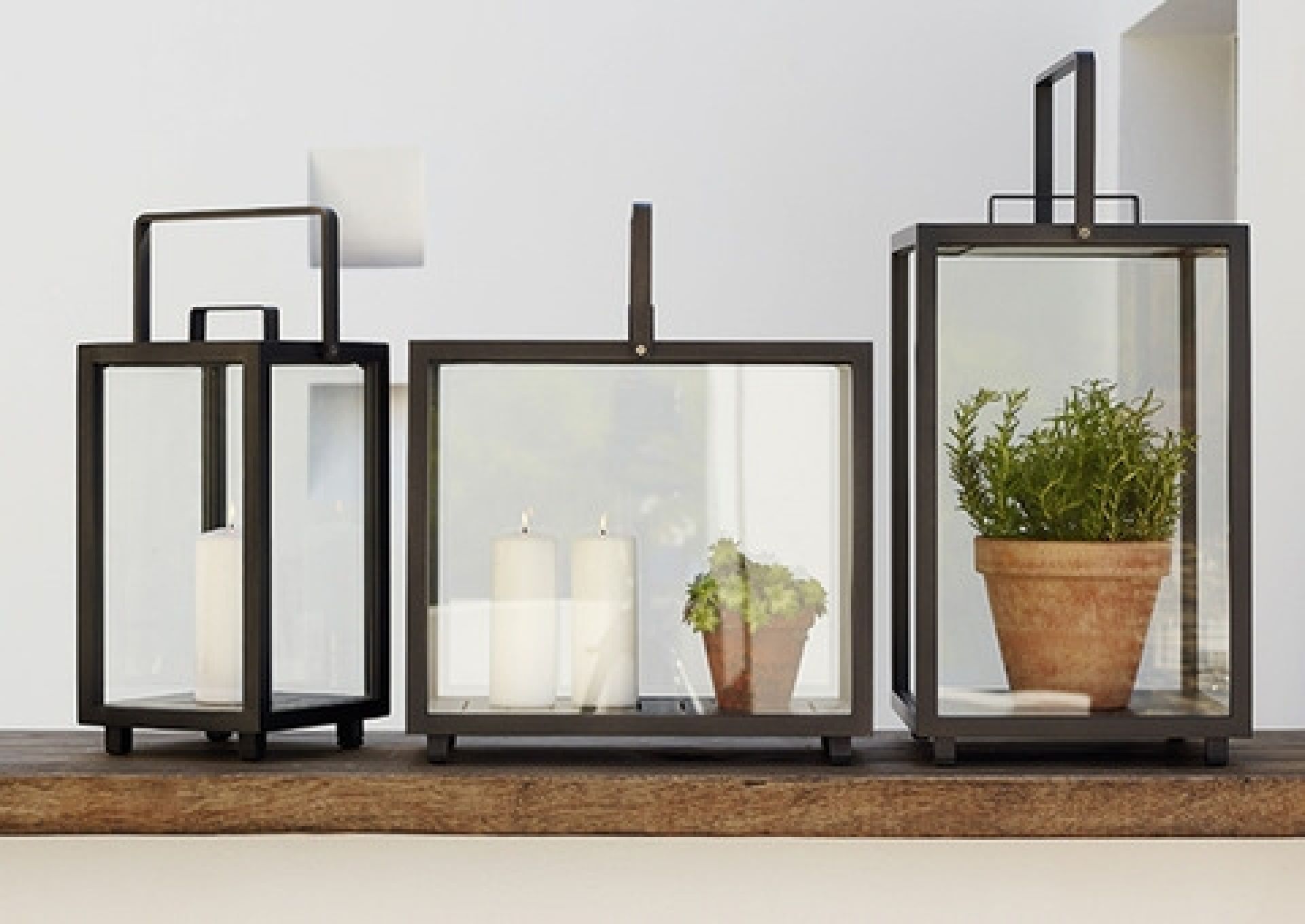 Lighthouse Lantern Rectangular Teak Cane-Line
